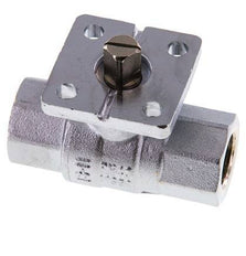 Vanne à bille en laiton Rp3/8'' 2 voies ISO-Top PN40 - BL2BA