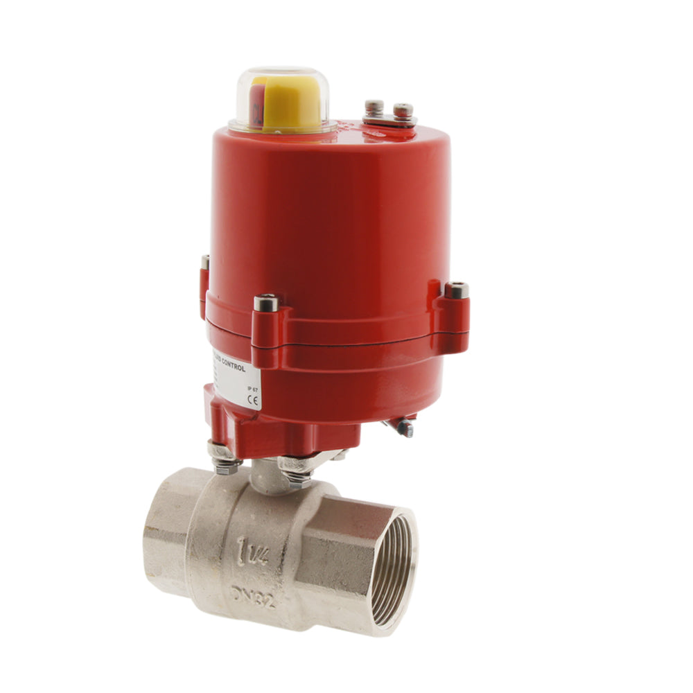 Rp3/8'' 230V AC 2-Way Brass Electrical Ball Valve - BL2BA