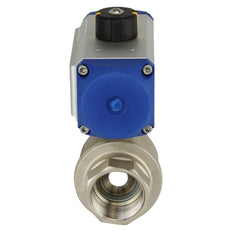 G1-1/4'' Valve à bille pneumatique en laiton 2 voies double effet - BL2BA
