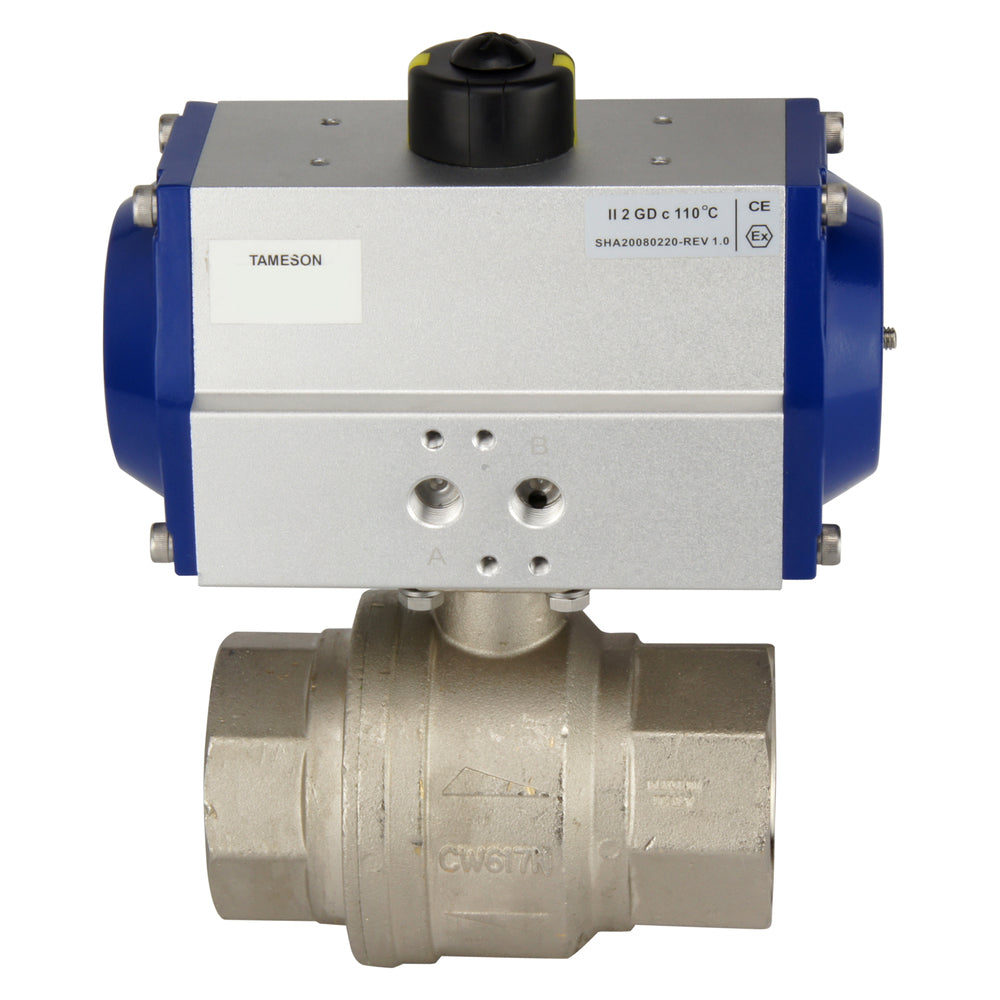 G2-1/2'' 2-Way Pneumatic Ball Valve Spring Open - BL2BA