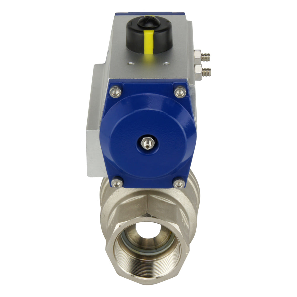 G2-1/2'' Valve à bille pneumatique 2 voies en laiton fermée par ressort - BL2BA