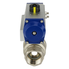 G2-1/2'' Valve à bille pneumatique 2 voies en laiton fermée par ressort - BL2BA