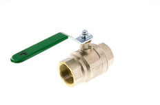 Robinet à boisseau sphérique à 2 voies en laiton Rp 1-1/2 pouce pour eau potable