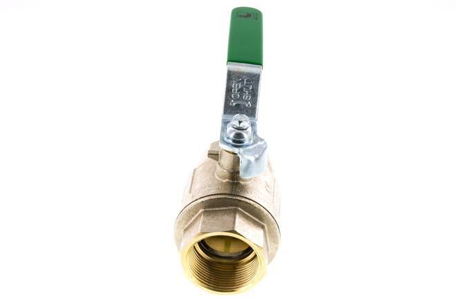 Robinet à boisseau sphérique à 2 voies en laiton Rp 1-1/2 pouce pour eau potable
