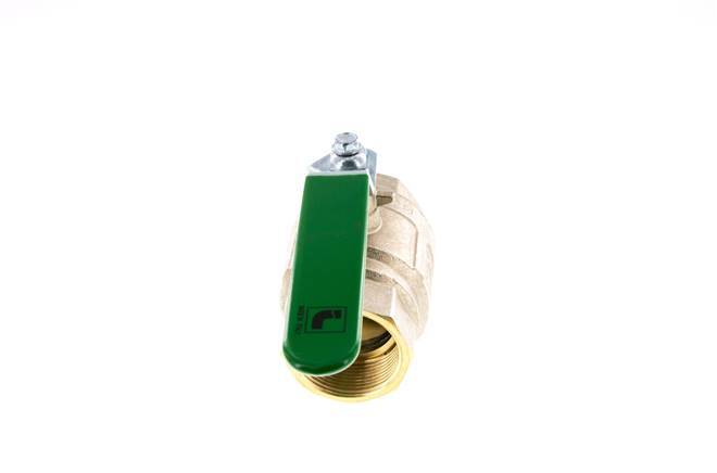 Robinet à boisseau sphérique à 2 voies en laiton Rp 1-1/2 pouce pour eau potable