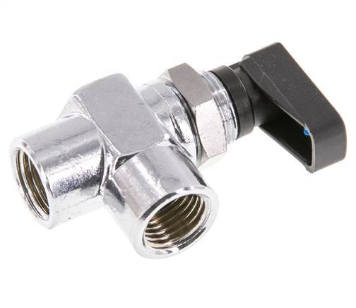 Vanne à bille en laiton à angle droit, 2 voies, compacte, G 1/4 pouce