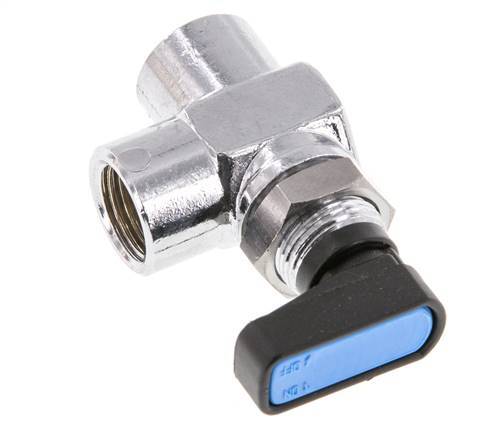 Vanne à bille en laiton à angle droit, 2 voies, compacte, G 1/4 pouce