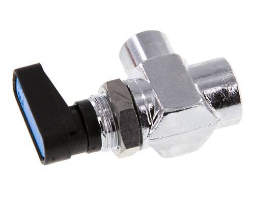 Vanne à bille en laiton à angle droit, 2 voies, compacte, G 1/8 pouce