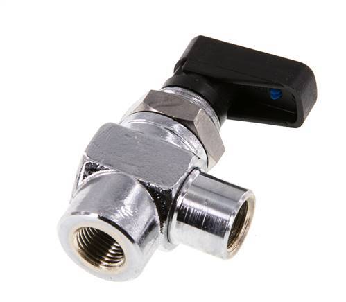 Vanne à bille en laiton à angle droit, 2 voies, compacte, G 1/8 pouce