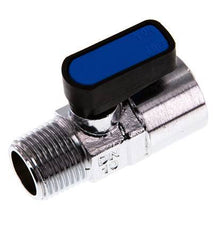 Mâle à Femelle R/Rp 1/2" 2-Way Brass Mini Ball Valve Compact EN331 Gas 20 Bar