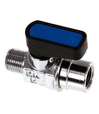 Mâle vers femelle R/Rp 1/8 pouce 2 voies Mini vanne à boule en laiton Compact EN331 Gaz 20 Bar