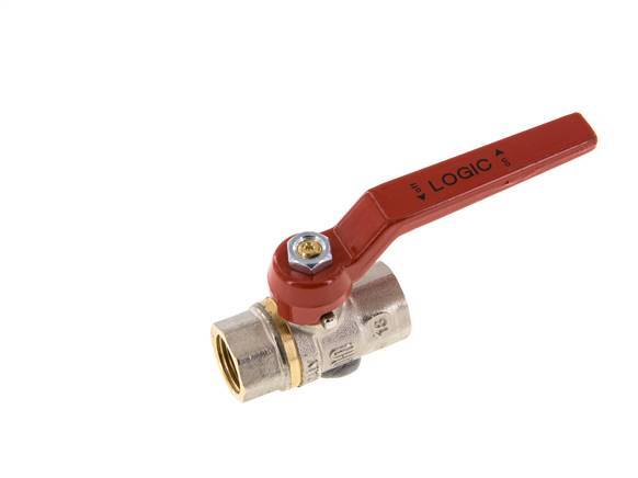 Robinet à boisseau sphérique 2 voies en laiton sans silicone Rp 3/8 pouces