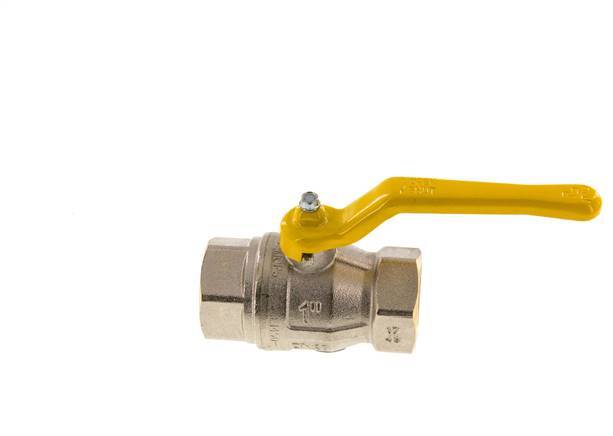 Robinet à bille en laiton à 2 voies pour gaz Rp 1 pouce