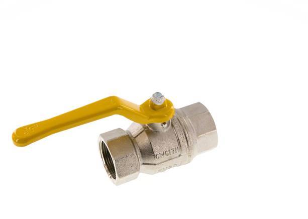 Robinet à boisseau sphérique en laiton à 2 voies pour gaz Rp 1 1/4 pouce