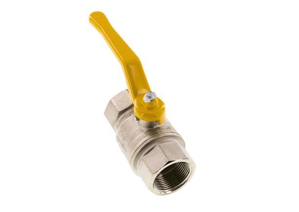 Robinet à boisseau sphérique en laiton à 2 voies pour gaz Rp 1 1/4 pouce