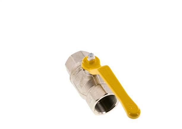 Robinet à boisseau sphérique en laiton à 2 voies pour gaz Rp 1 1/4 pouce
