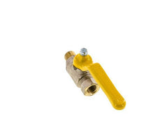 Robinet à boisseau sphérique à 2 voies en laiton, mâle à femelle R/Rp 1/4 pouce, pour gaz