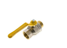 Robinet à boisseau sphérique en laiton à 2 voies pour gaz, 1-1/2 pouces, mâle vers femelle R/Rp