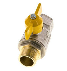 Robinet à boisseau sphérique en laiton à poignée papillon 2 voies R/Rp 3/4 pouce mâle vers femelle