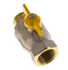 Robinet à boisseau sphérique en laiton à poignée papillon 2 voies R/Rp 1 pouce mâle vers femelle