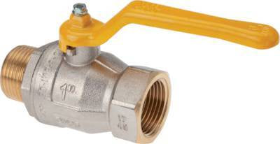 Male To Female R/Rp 1-1/4 inch Gas 2-Way Brass Ball Valve