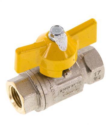 Rp 1/4 Pouce Gaz 2 Voies Poignée Papillon Vanne à Boisseau en Laiton