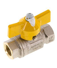 Rp 1/4 Pouce Gaz 2 Voies Poignée Papillon Vanne à Boisseau en Laiton