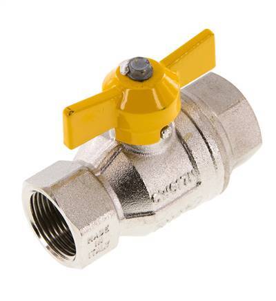 Rp 3/4 inch Gas 2-Way Butterfly handle Brass Ball Valve