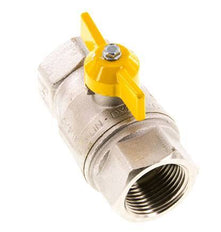 Rp 1 inch Gas 2-Way Butterfly handle Brass Ball Valve