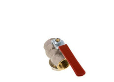 Vanne à boule en laiton à 2 voies avec filtre intégré G 3/4 pouce