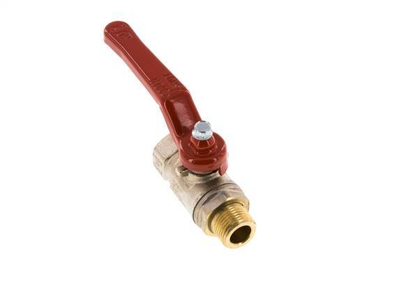 Robinet à boisseau sphérique 2 voies en laiton, mâle à femelle R/Rp 3/8 pouces