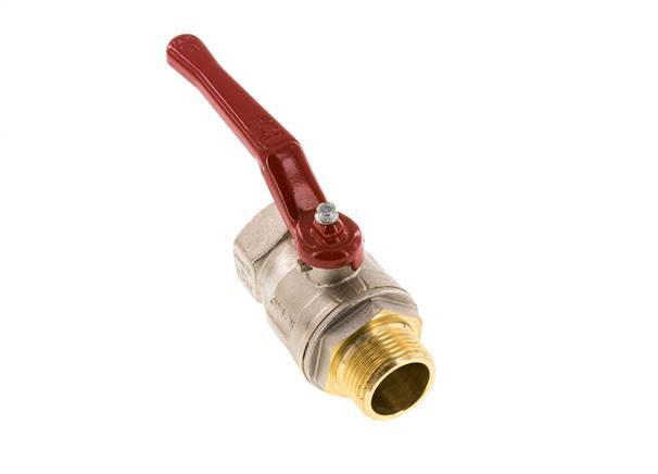 Robinet à boisseau sphérique à 2 voies en laiton, mâle à femelle, R/Rp, 1 pouce