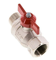 Robinet à boisseau sphérique en laiton à poignée papillon mâle vers femelle R/Rp 3/4 Pouce 2 voies