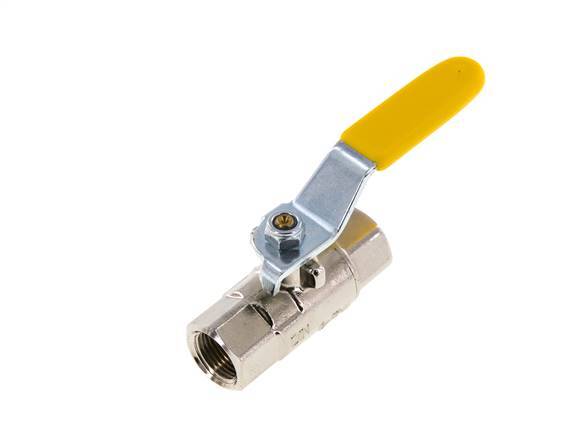 Robinet à boisseau sphérique en laiton à 2 voies pour oxygène Rp 3/8 pouces