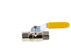 Robinet à boisseau sphérique en laiton à 2 voies pour oxygène Rp 3/8 pouces