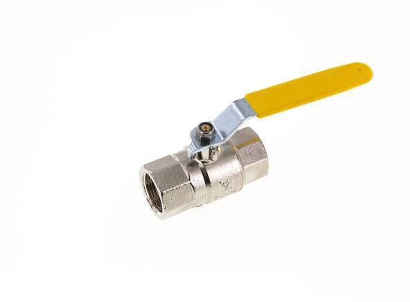 Robinet à boisseau sphérique en laiton à 2 voies pour oxygène Rp 1 pouce