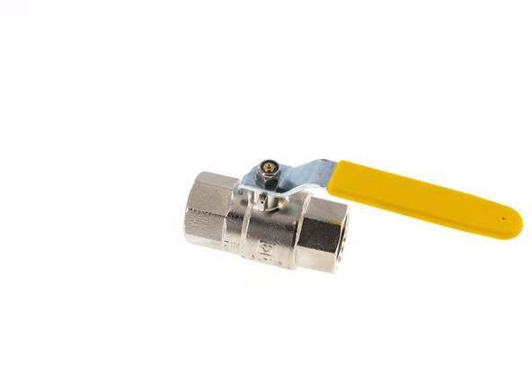 Robinet à boisseau sphérique en laiton à 2 voies pour oxygène Rp 1 pouce