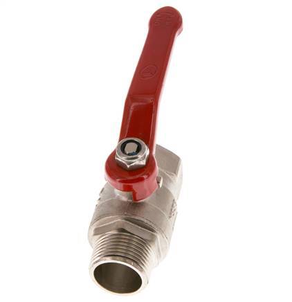 Vanne à boisseau sphérique à 2 voies en laiton, mâle à femelle R/Rp 3/4" Compact PN 25