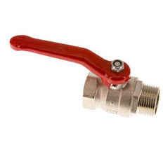 Robinet à boisseau sphérique à 2 voies en laiton, mâle à femelle R/Rp 1 pouce, compact PN 25