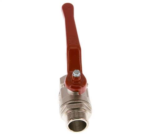 Vanne à boisseau sphérique en laiton à 2 voies, mâle à femelle G/G 3/4", conception courte