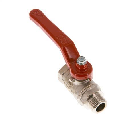 Male To Female G/G 3/8 inch Short Design 2-Way Brass Ball Valve