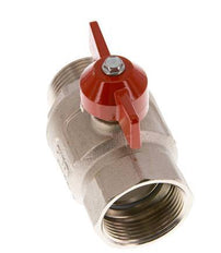 Male To Female G/G 1-1/4 inch Butterfly Handle Short Design 2-Way Brass Ball Valve
