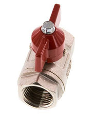 Vanne à boisseau sphérique compacte à 2 voies en laiton avec poignée papillon G 1/2 pouce