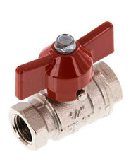 G 1/4 inch Butterfly Handle Compact 2-Way Brass Ball Valve