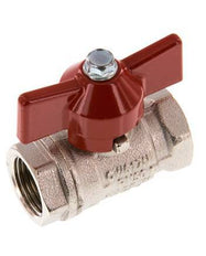 Robinet à boisseau sphérique compact à 2 voies en laiton avec poignée papillon G 3/8 pouce