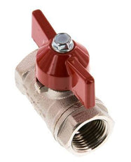 Robinet à boisseau sphérique compact à 2 voies en laiton avec poignée papillon G 3/8 pouce