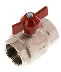 Robinet à boisseau sphérique compact à 2 voies en laiton à poignée papillon G 1-1/4 pouce