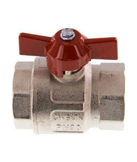 Robinet à boisseau sphérique compact à 2 voies en laiton à poignée papillon G 1-1/4 pouce