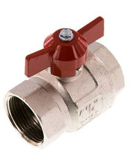 Robinet à boisseau sphérique compact à 2 voies en laiton à poignée papillon G 1-1/4 pouce