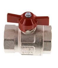 Robinet à boisseau sphérique compact à 2 voies en laiton à poignée papillon G 1-1/4 pouce